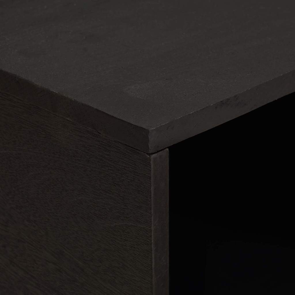 Table basse Noir 80 x 50 x 40 cm Bois de mangue massif - XIOS