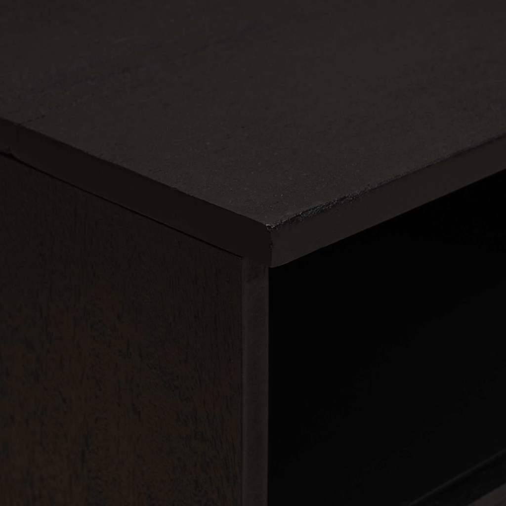 Cabinet de chevet Noir 40 x 33 x 46 cm Bois de mangue massif - XIOS
