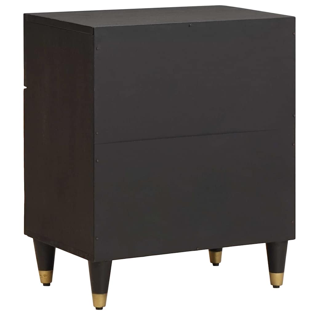 Cabinet de chevet avec porte avec tiroir Noir 50 x 33 x 60 cm - XIOS