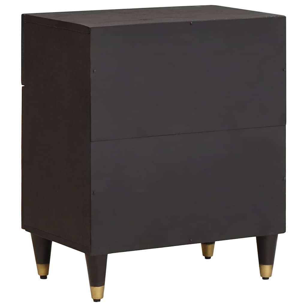 Cabinet de chevet avec porte avec tiroir Noir 50 x 33 x 60 cm - XIOS