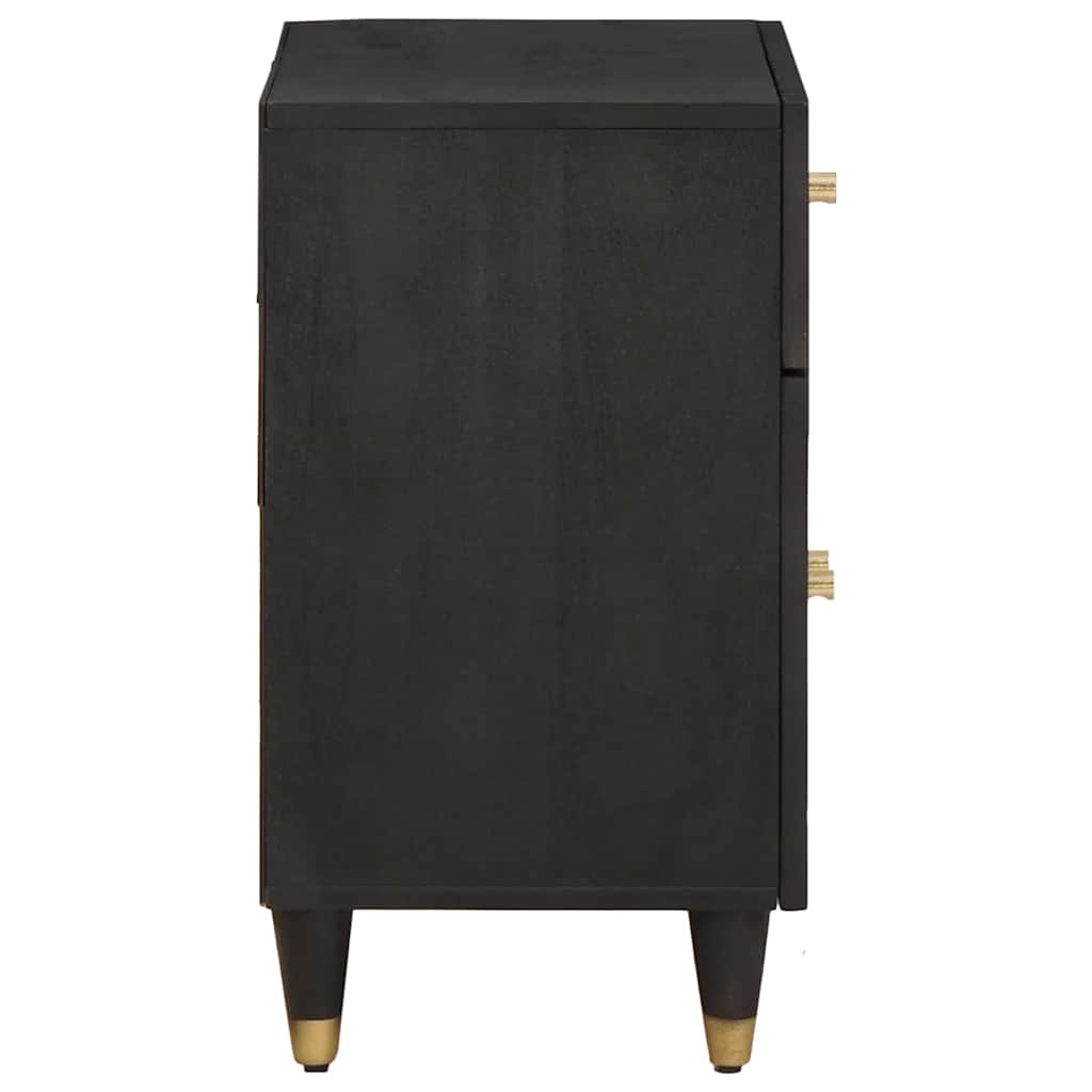Cabinet de chevet avec porte avec tiroir Noir 50 x 33 x 60 cm - XIOS