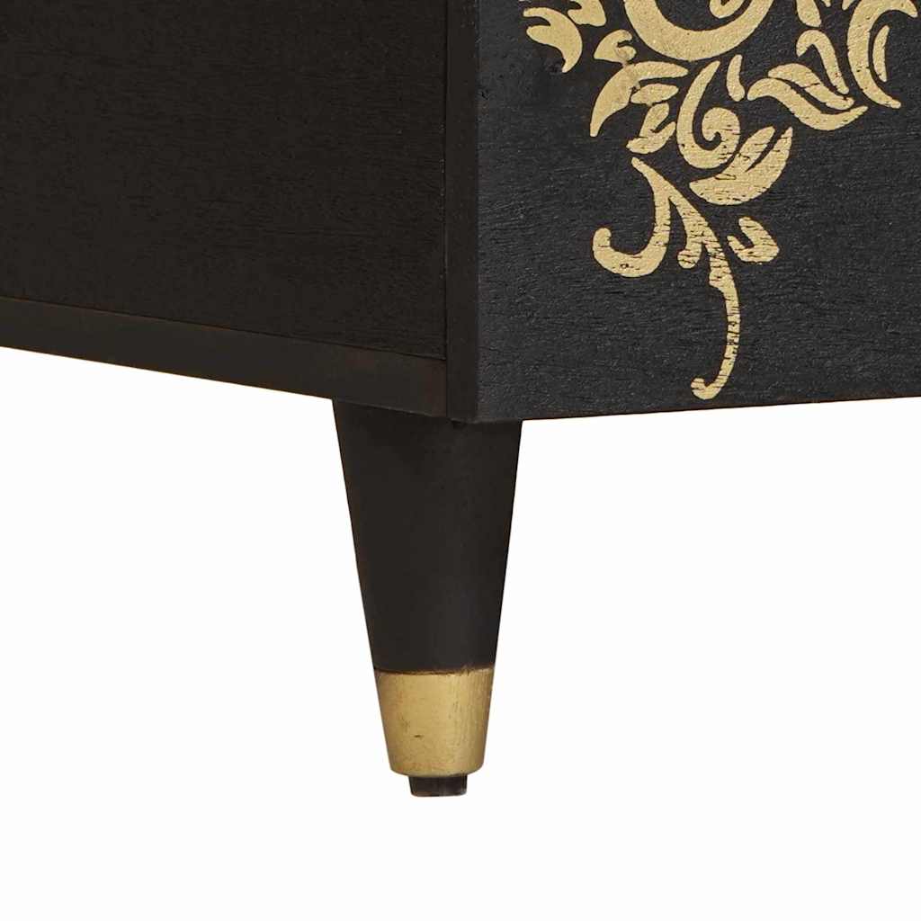 Table basse Noir 100 x 54 x 40 cm Bois de mangue massif - XIOS