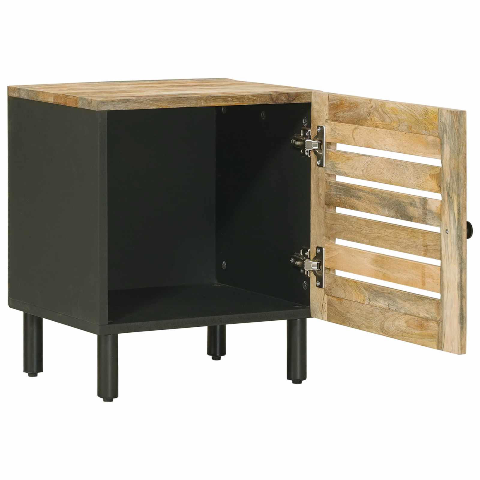 Table de chevet 2 pc Naturel 40 x 33 x 46 cm