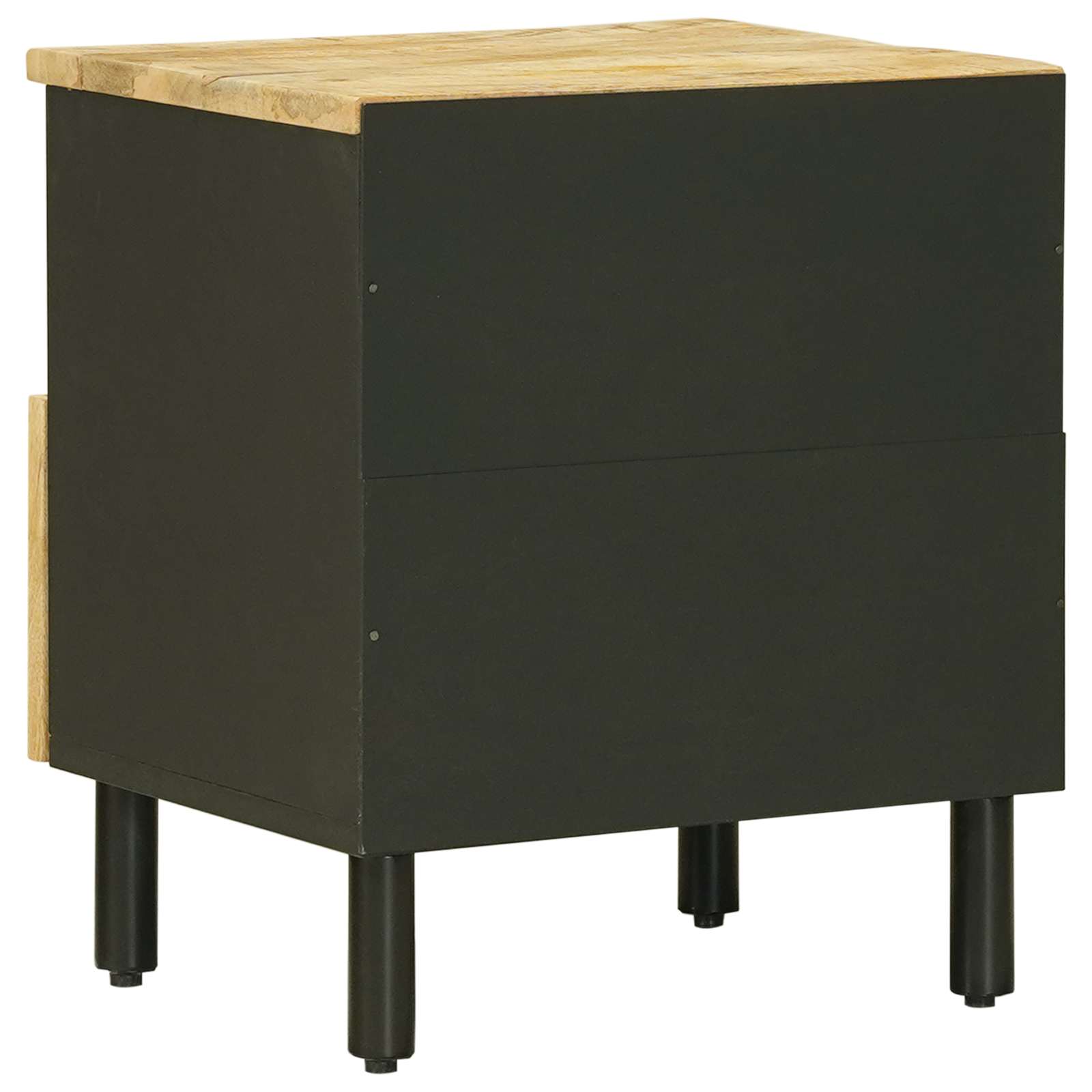 Table de chevet Naturel 40 x 33 x 46 cm Bois de mangue massif