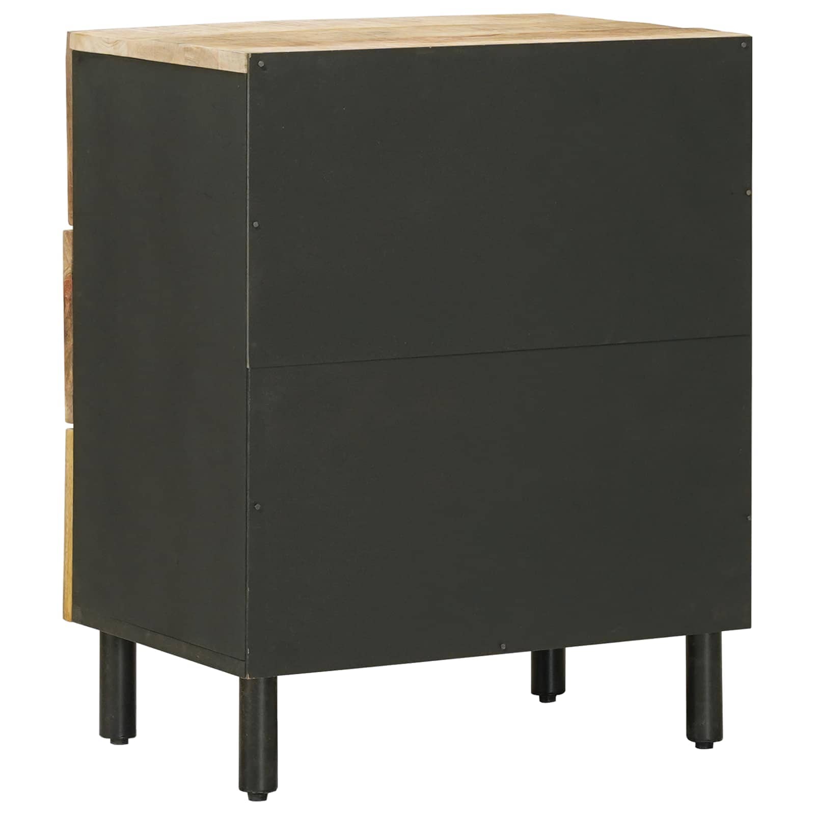 Table de chevet Naturel 50 x 33 x 62 cm Bois de mangue massif