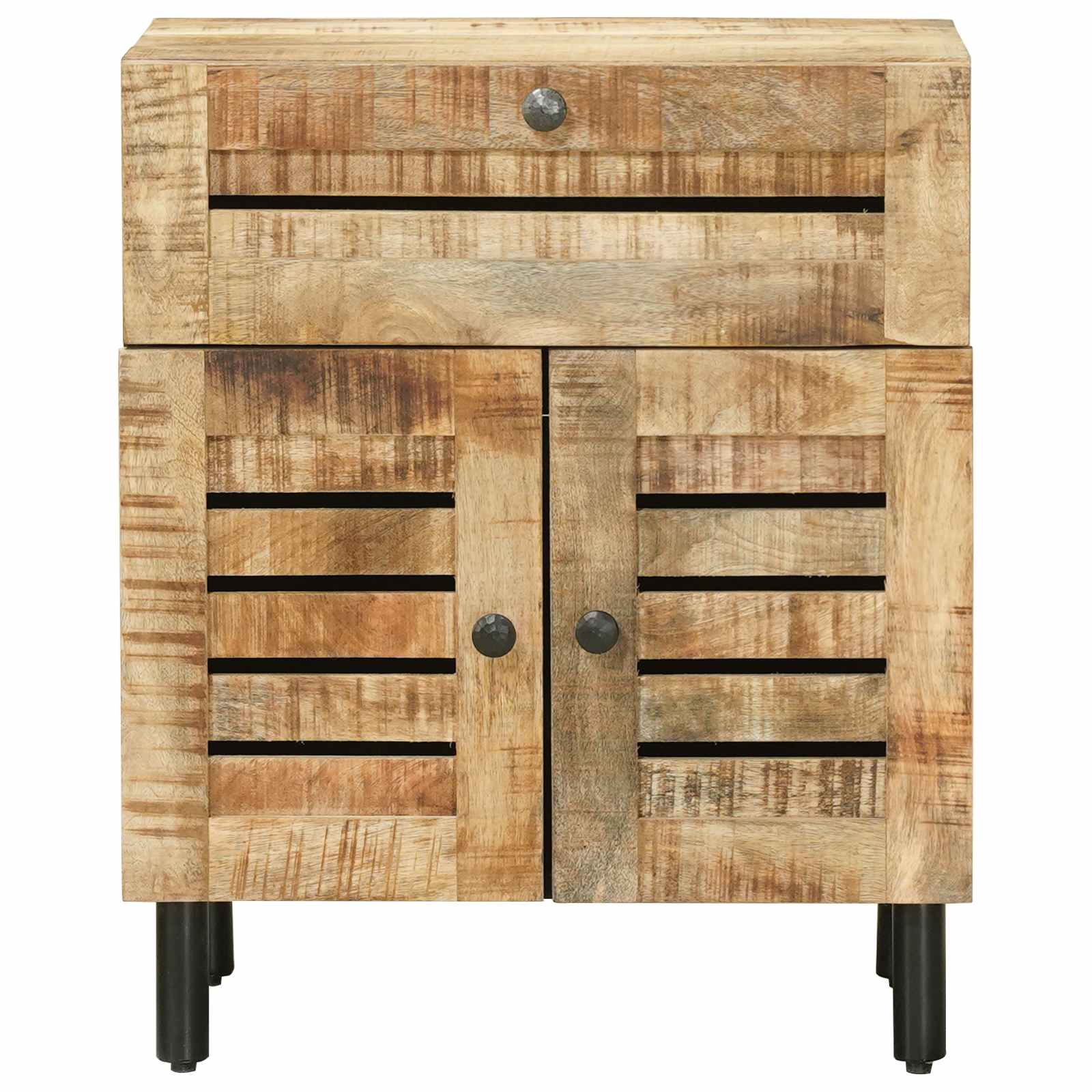 Table de chevet Naturel 50 x 33 x 60 cm Bois de mangue massif