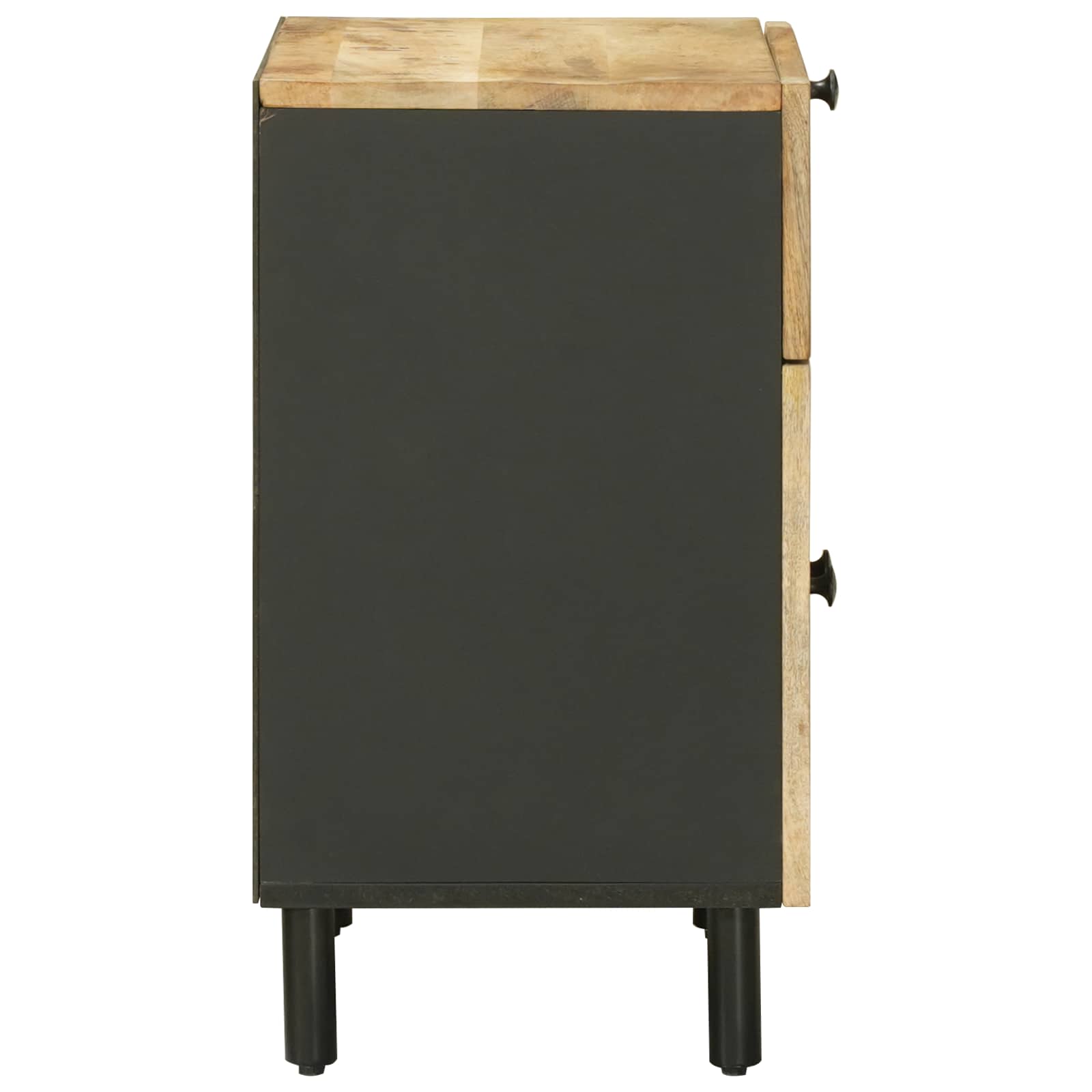 Table de chevet Naturel 50 x 33 x 60 cm Bois de mangue massif