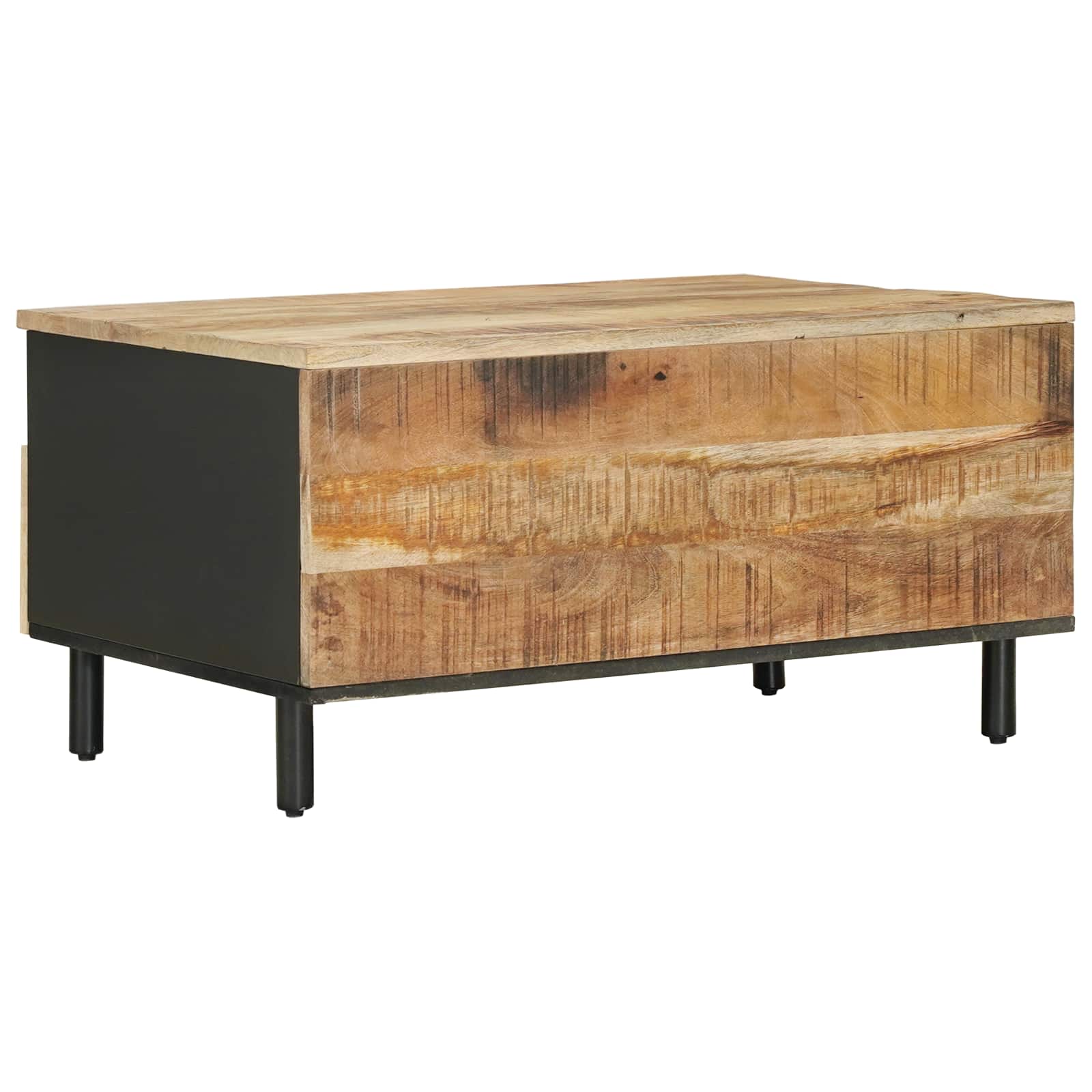 Table basse Marron et Noir 80 x 54 x 40 cm - XIOS