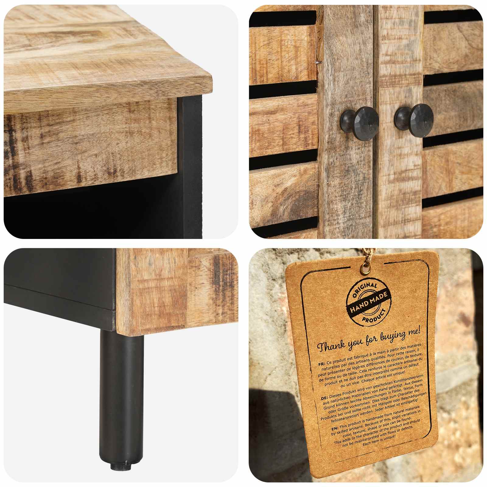 Armoires de rangement Naturel 60 x 33 x 75 cm