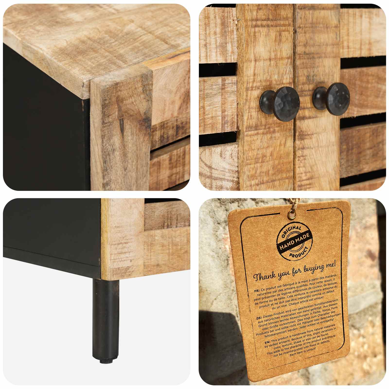 Armoires de rangement Naturel 60 x 33 x 75 cm