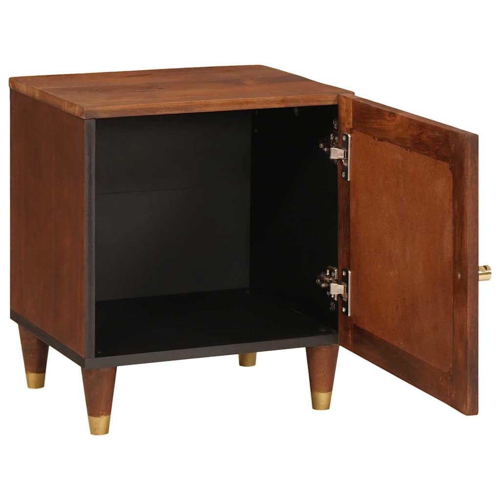 Cabinet de chevet Marron 40 x 33,5 x 46 cm Bois d'acacia massif - XIOS