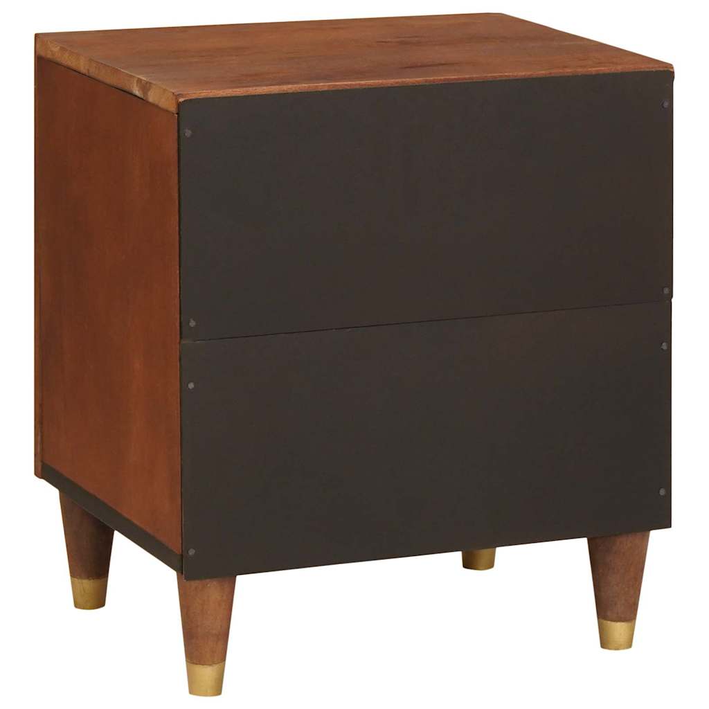 Cabinet de chevet Marron 40 x 33,5 x 46 cm Bois d'acacia massif - XIOS