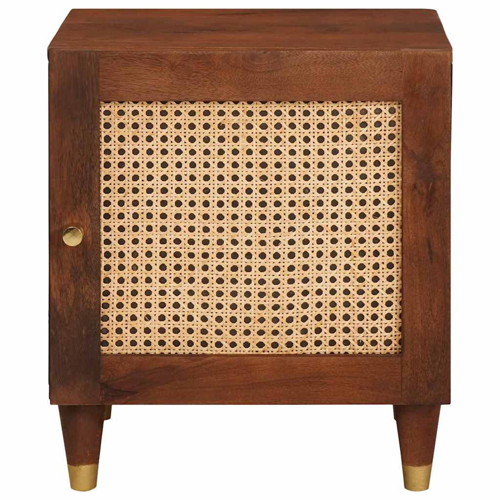 Cabinet de chevet Marron 40 x 33,5 x 46 cm Bois d'acacia massif - XIOS