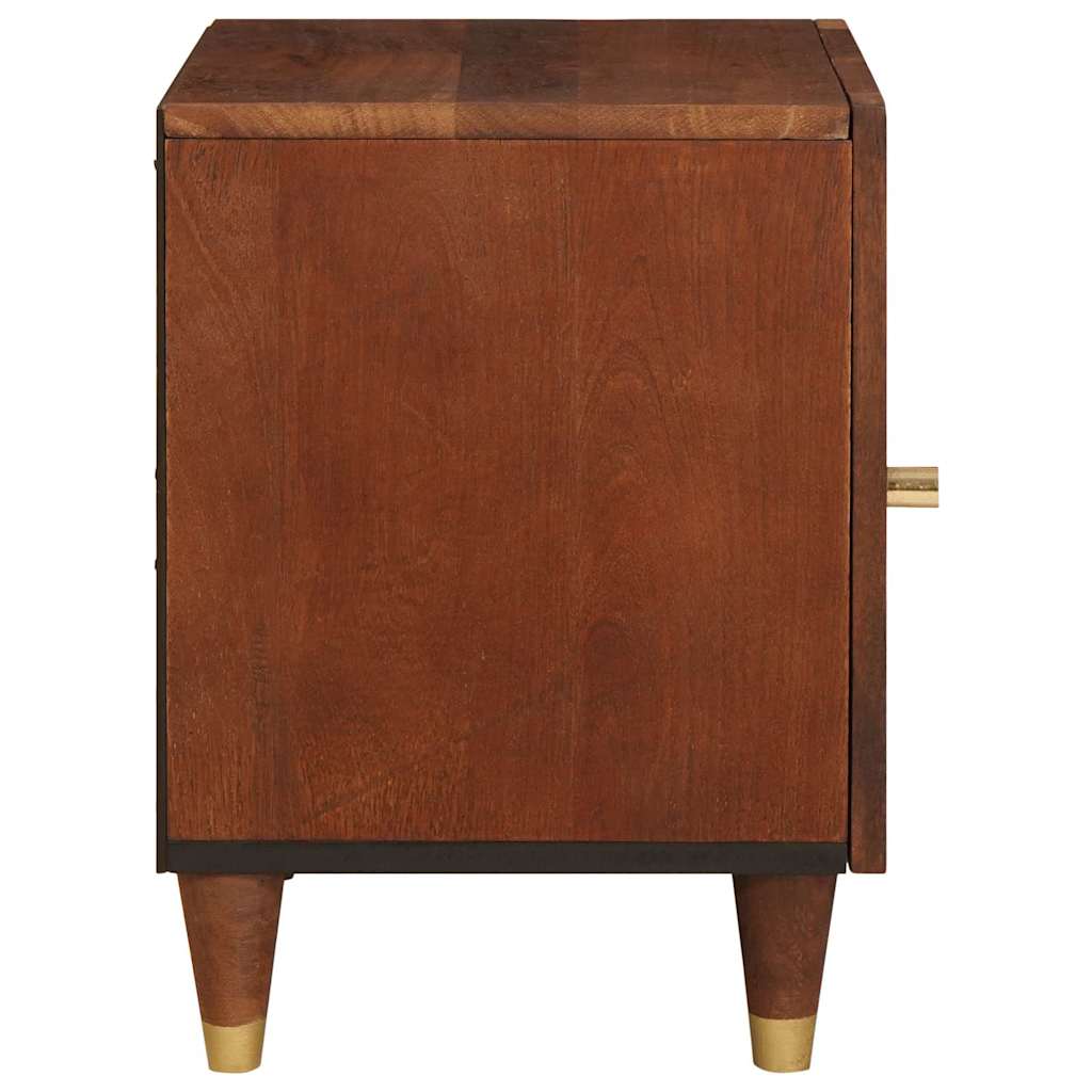 Cabinet de chevet Marron 40 x 33,5 x 46 cm Bois d'acacia massif - XIOS