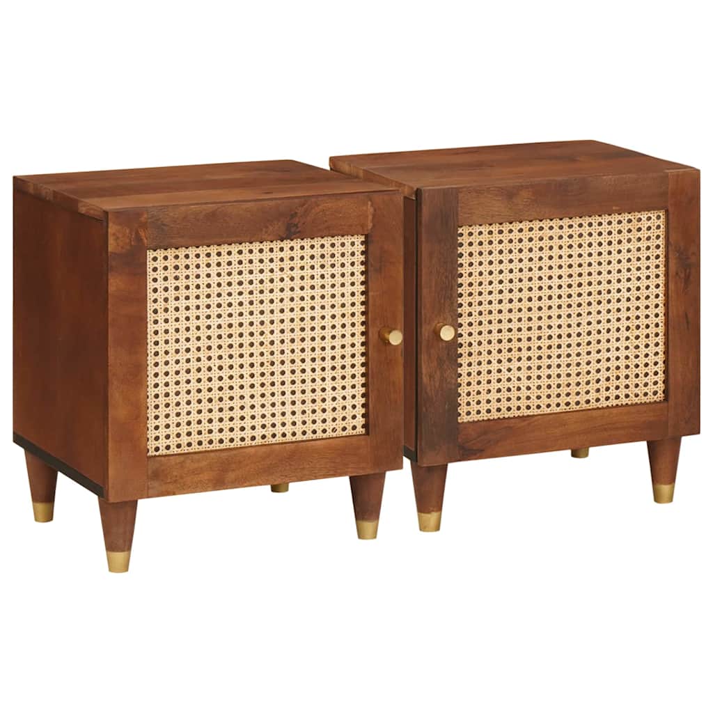 Cabinet de chevet 2 pcs Marron 40 x 33,5 x 46 cm - XIOS