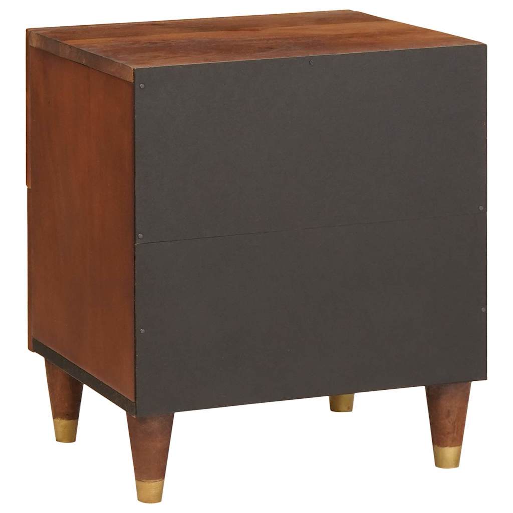 Cabinet de chevet avec tiroir 2 pcs Marron 40 x 33,5 x 46 cm
