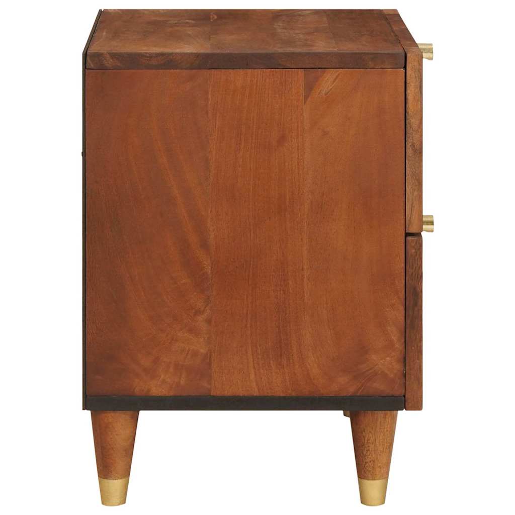Cabinet de chevet avec tiroir 2 pcs Marron 40 x 33,5 x 46 cm