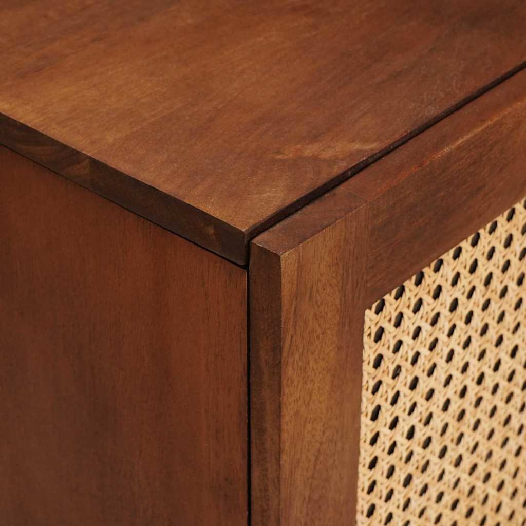 Meuble TV Marron 105 x 33,5 x 46 cm Bois de mangue massif - XIOS