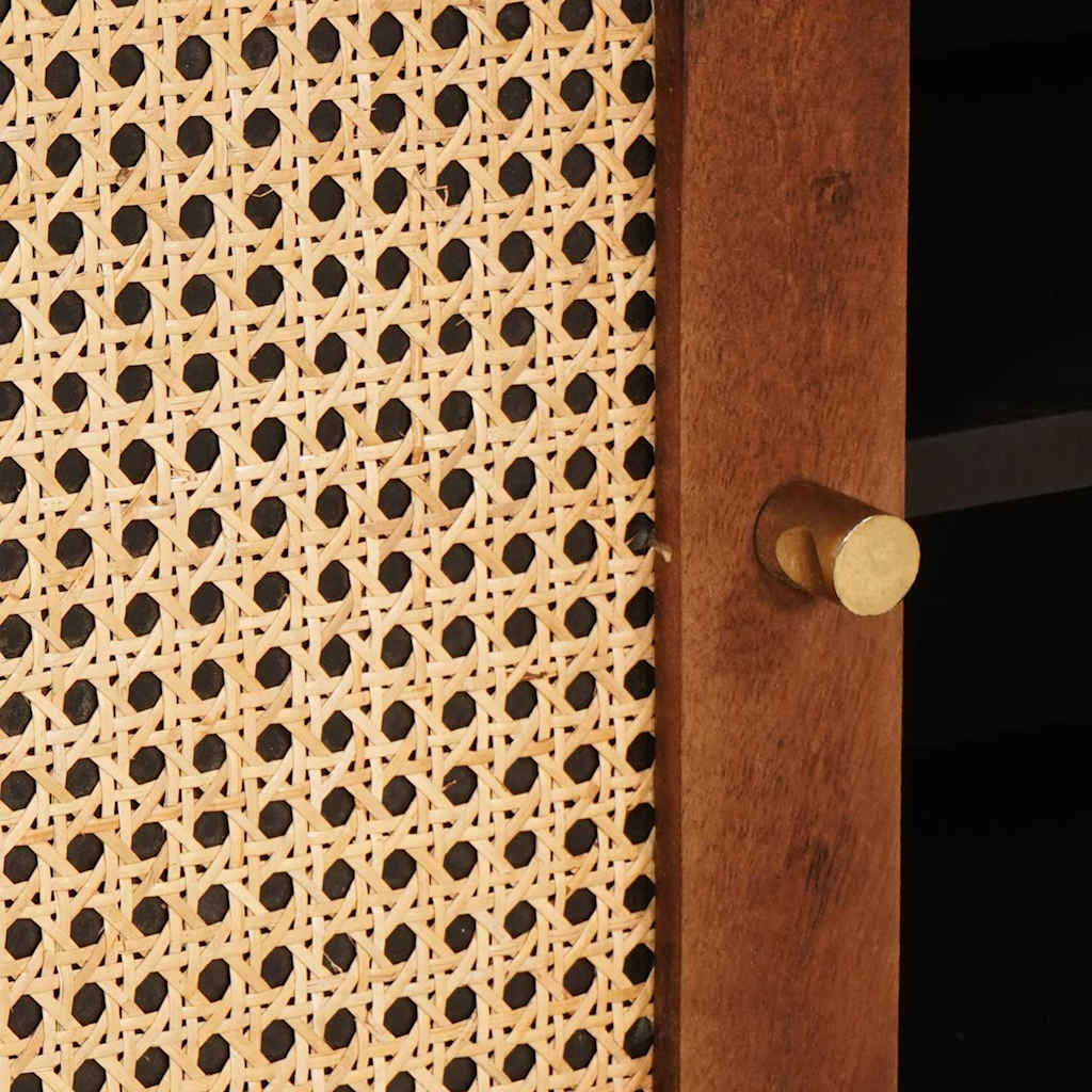 Meuble TV Marron 105 x 33,5 x 46 cm Bois de mangue massif - XIOS