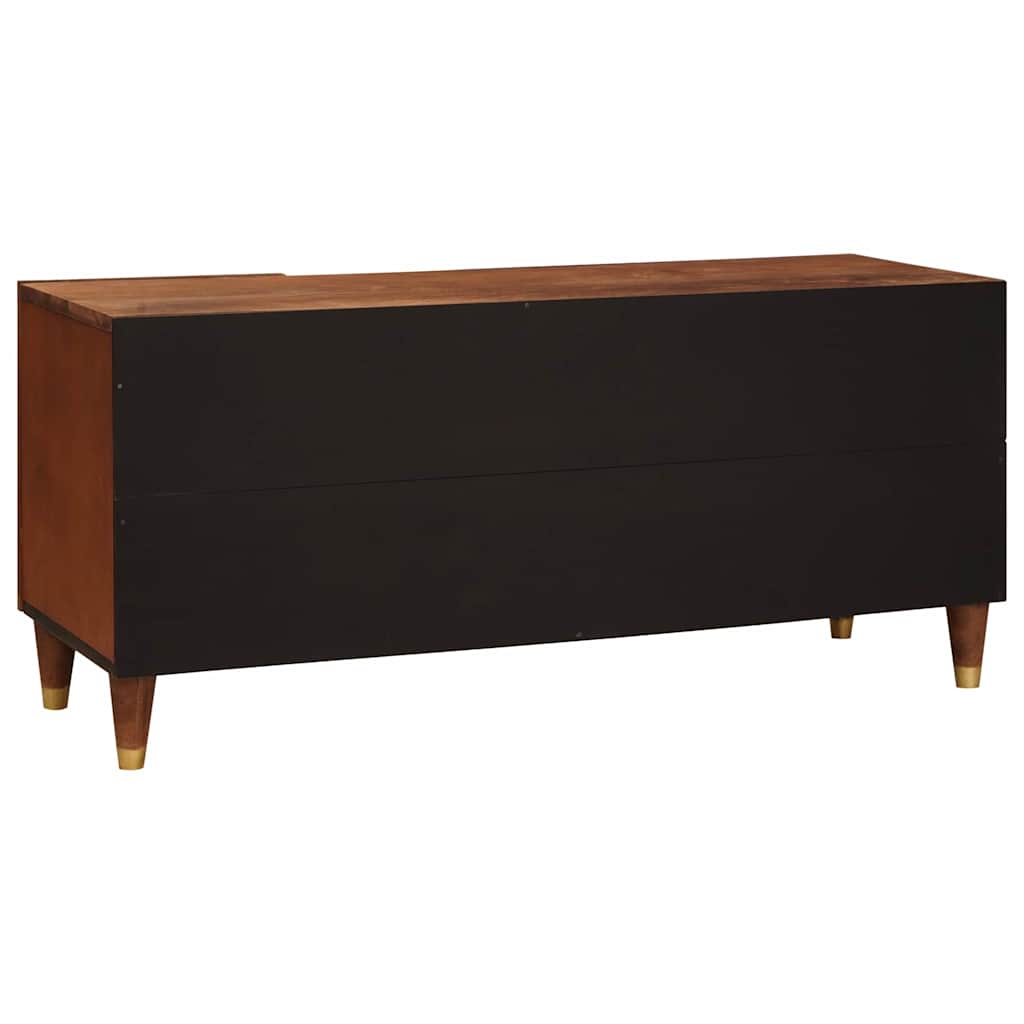 Meuble TV Marron 105 x 33,5 x 46 cm Bois de mangue massif - XIOS