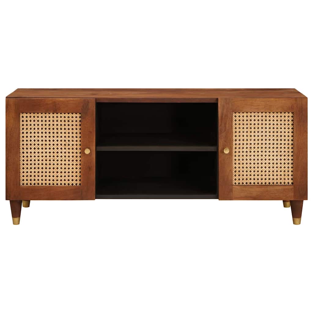 Meuble TV Marron 105 x 33,5 x 46 cm Bois de mangue massif - XIOS