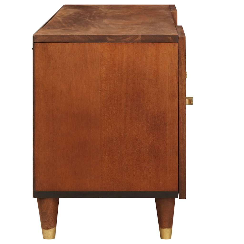 Meuble TV Marron 105 x 33,5 x 46 cm Bois de mangue massif - XIOS