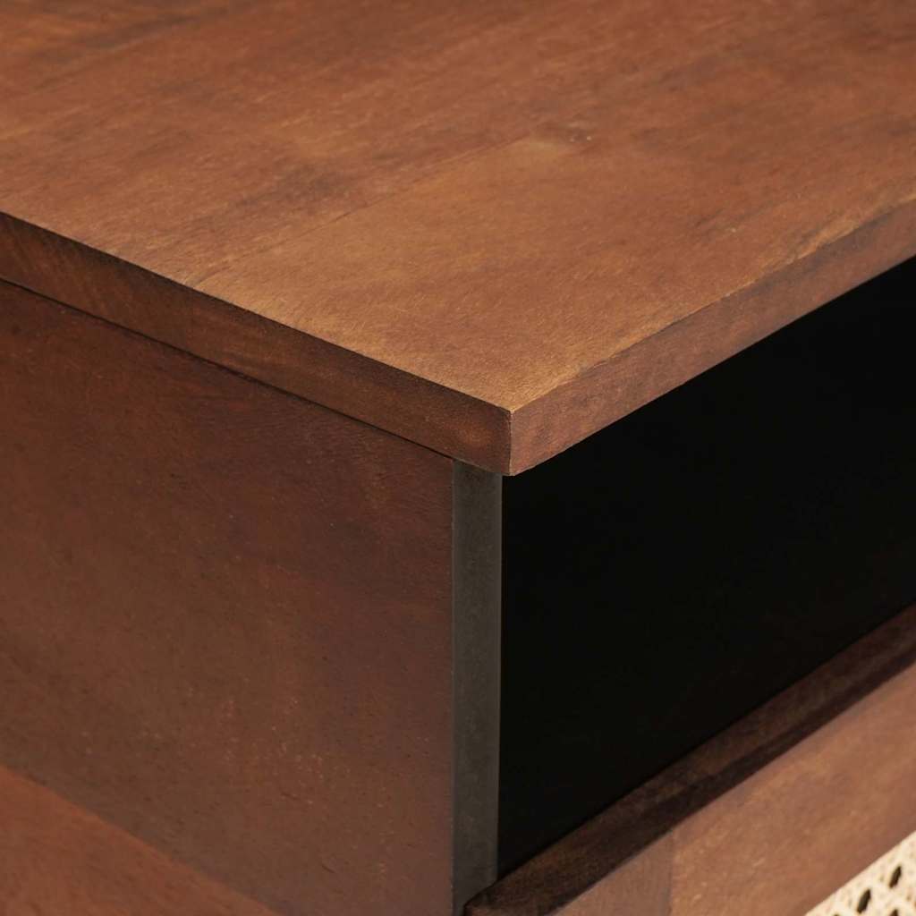 Table basse avec tiroir 80 x 54 x 40 cm Bois de mangue massif - XIOS