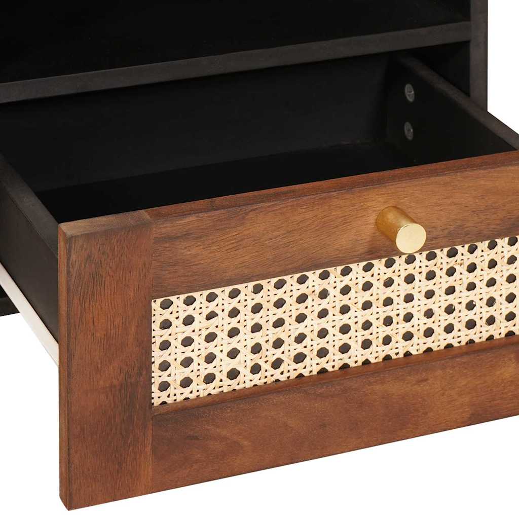 Table basse avec tiroir 80 x 54 x 40 cm Bois de mangue massif - XIOS