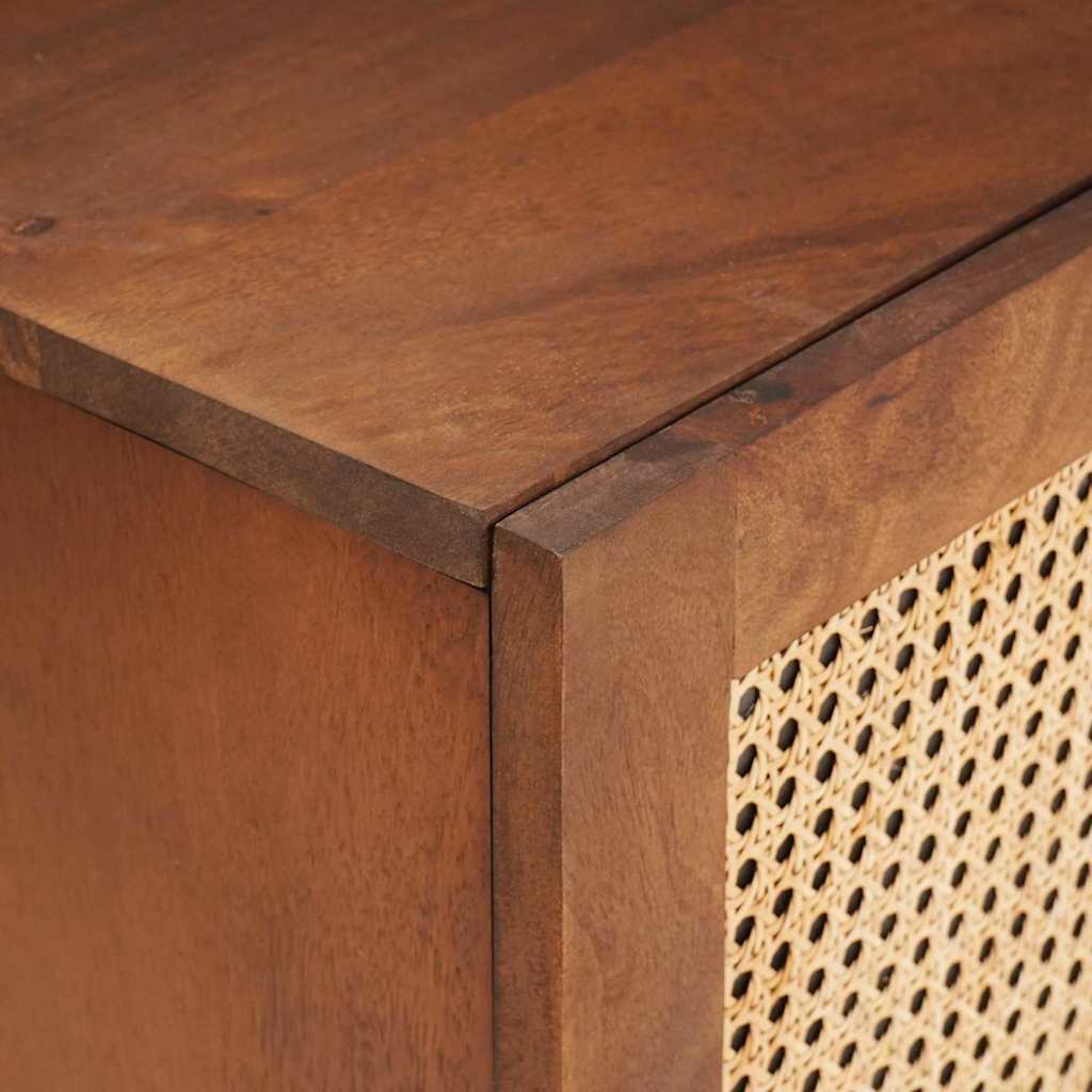 Meuble TV Marron 105 x 33,5 x 46 cm Bois de mangue massif - XIOS