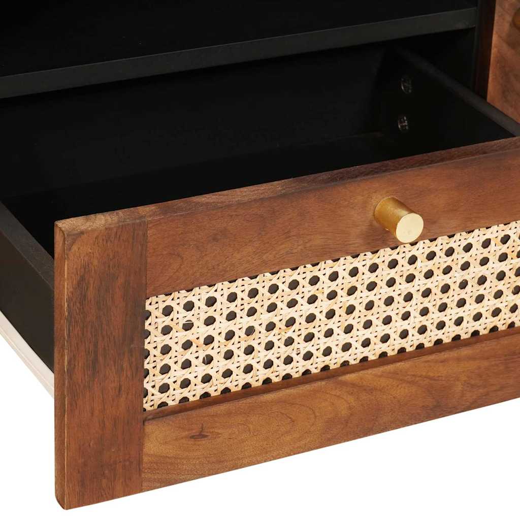 Meuble TV Marron 105 x 33,5 x 46 cm Bois de mangue massif - XIOS