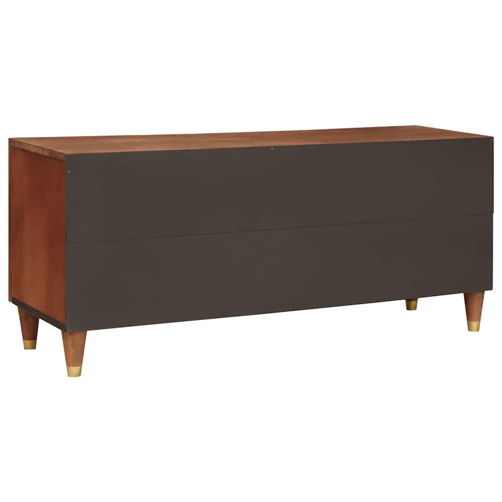 Meuble TV Marron 105 x 33,5 x 46 cm Bois de mangue massif - XIOS