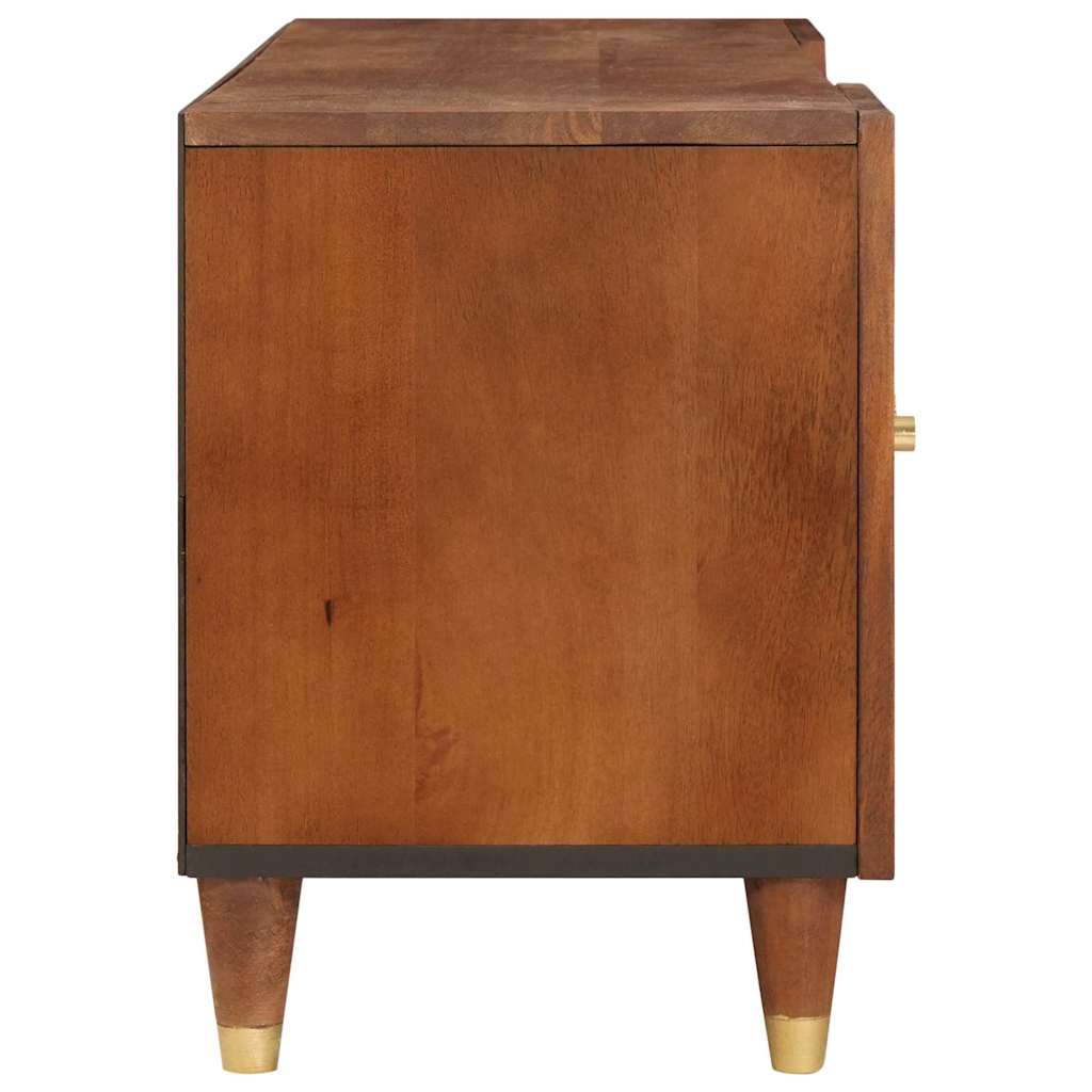 Meuble TV Marron 105 x 33,5 x 46 cm Bois de mangue massif - XIOS