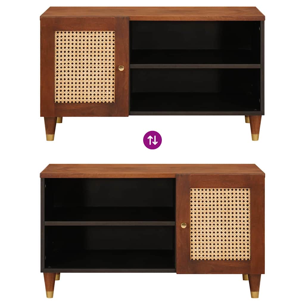 Meubles et étagères de rangement pour médias avec porte Marron - XIOS