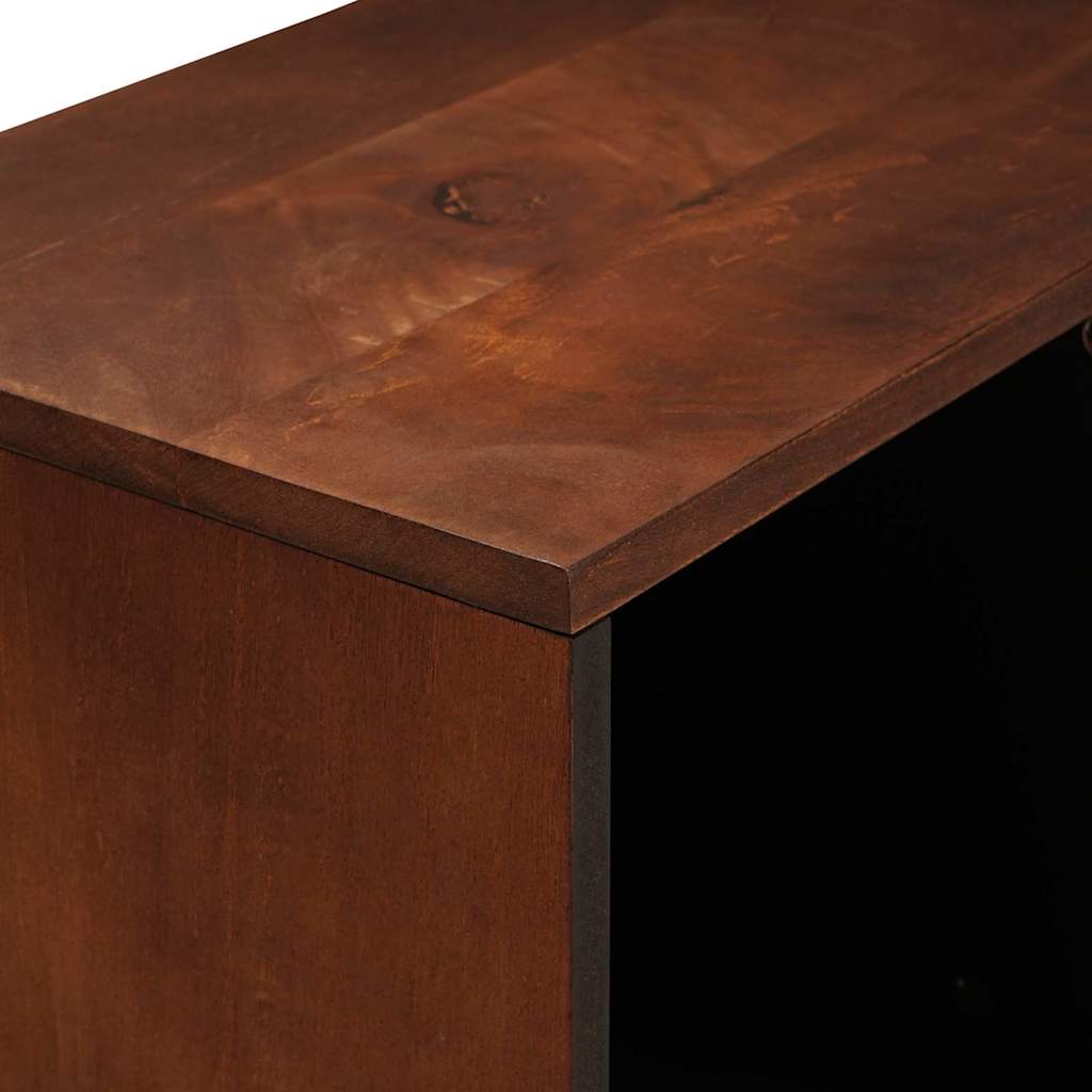 Buffet Marron 80 x 33,5 x 75 cm Rotin et bois de mango massif - XIOS