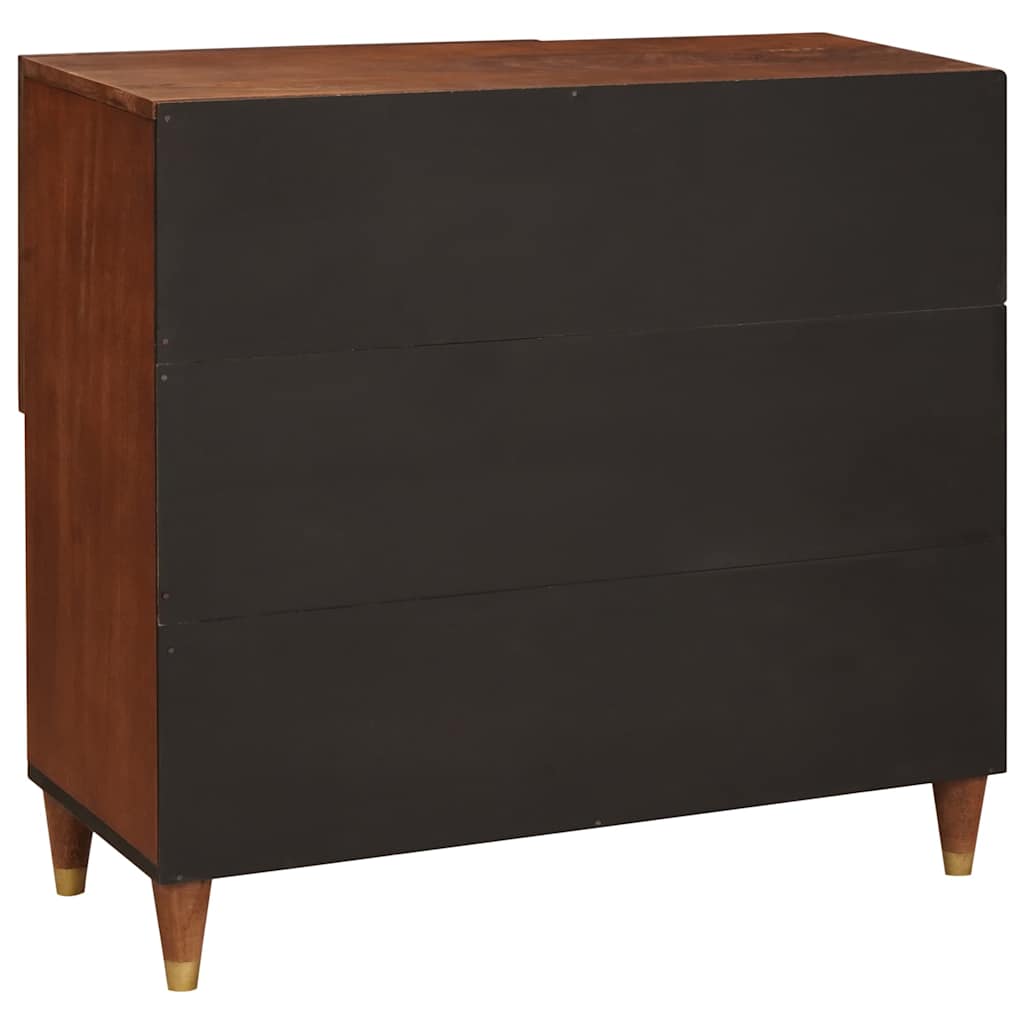 Buffet Marron 80 x 33,5 x 75 cm Rotin et bois de mango massif - XIOS