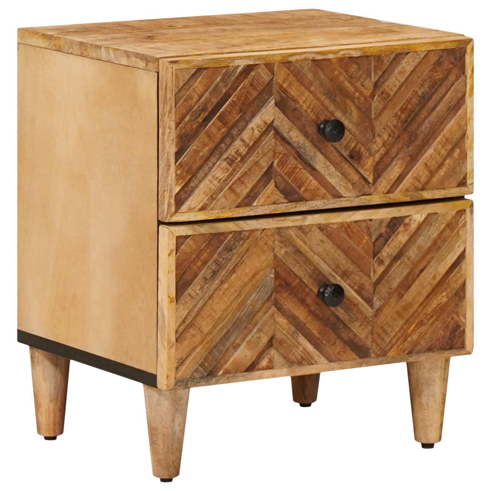 Table de chevet Marron 40 x 33,5 x 46 cm Bois de mangue massif - XIOS