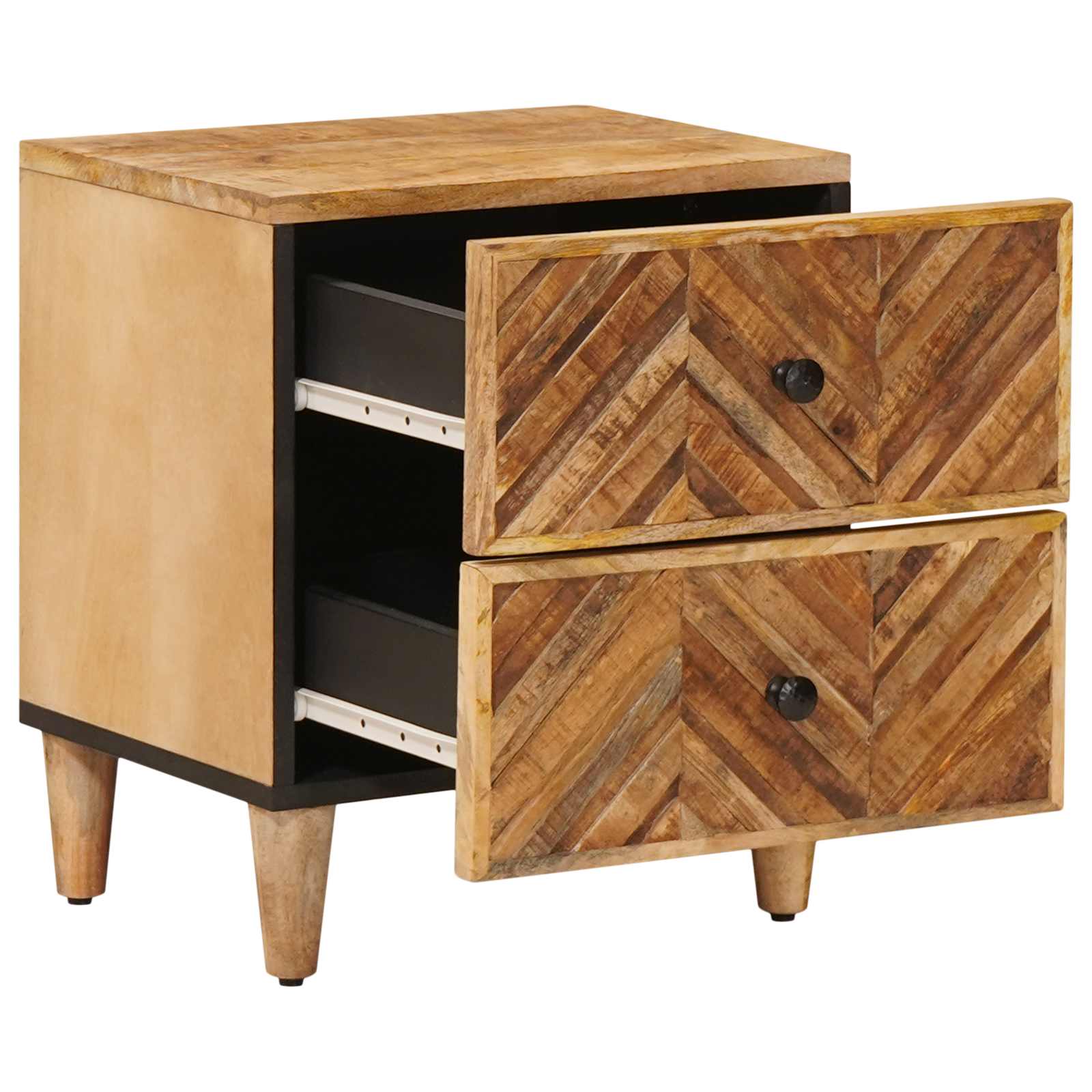 Table de chevet avec tiroir 2 pcs Marron 40 x 33,5 x 46 cm - XIOS