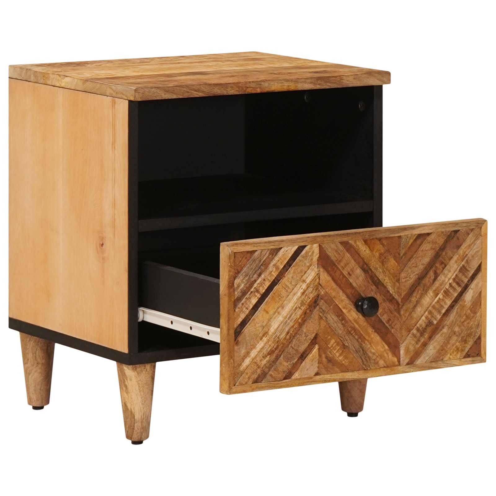 Table de chevet avec tiroir 2 pcs Marron 50 x 33 x 60 cm - XIOS