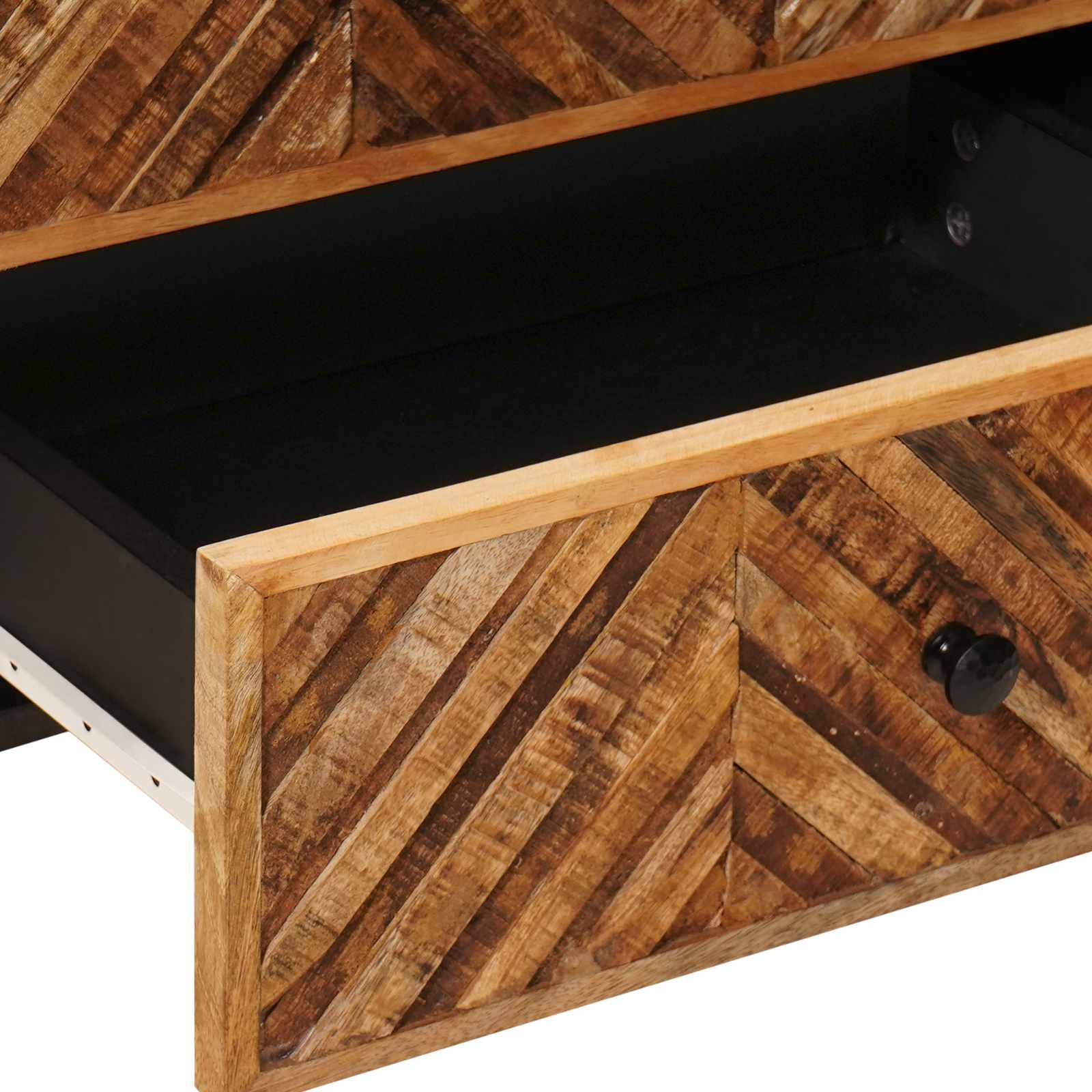 Table de chevet Marron 50 x 33 x 60 cm Bois de mangue massif - XIOS