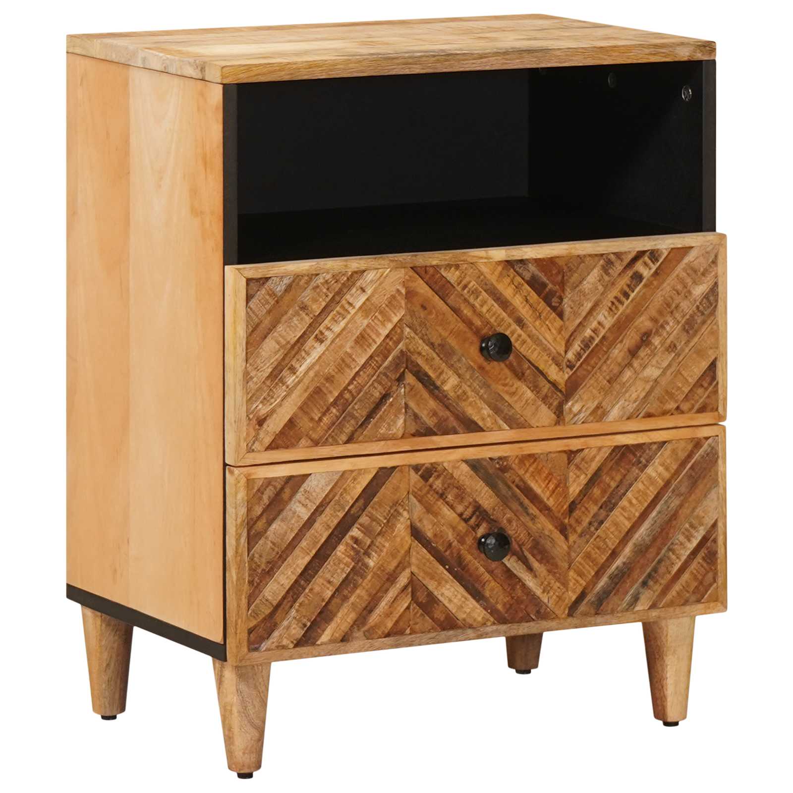 Table de chevet Marron 50 x 33 x 60 cm Bois de mangue massif - XIOS