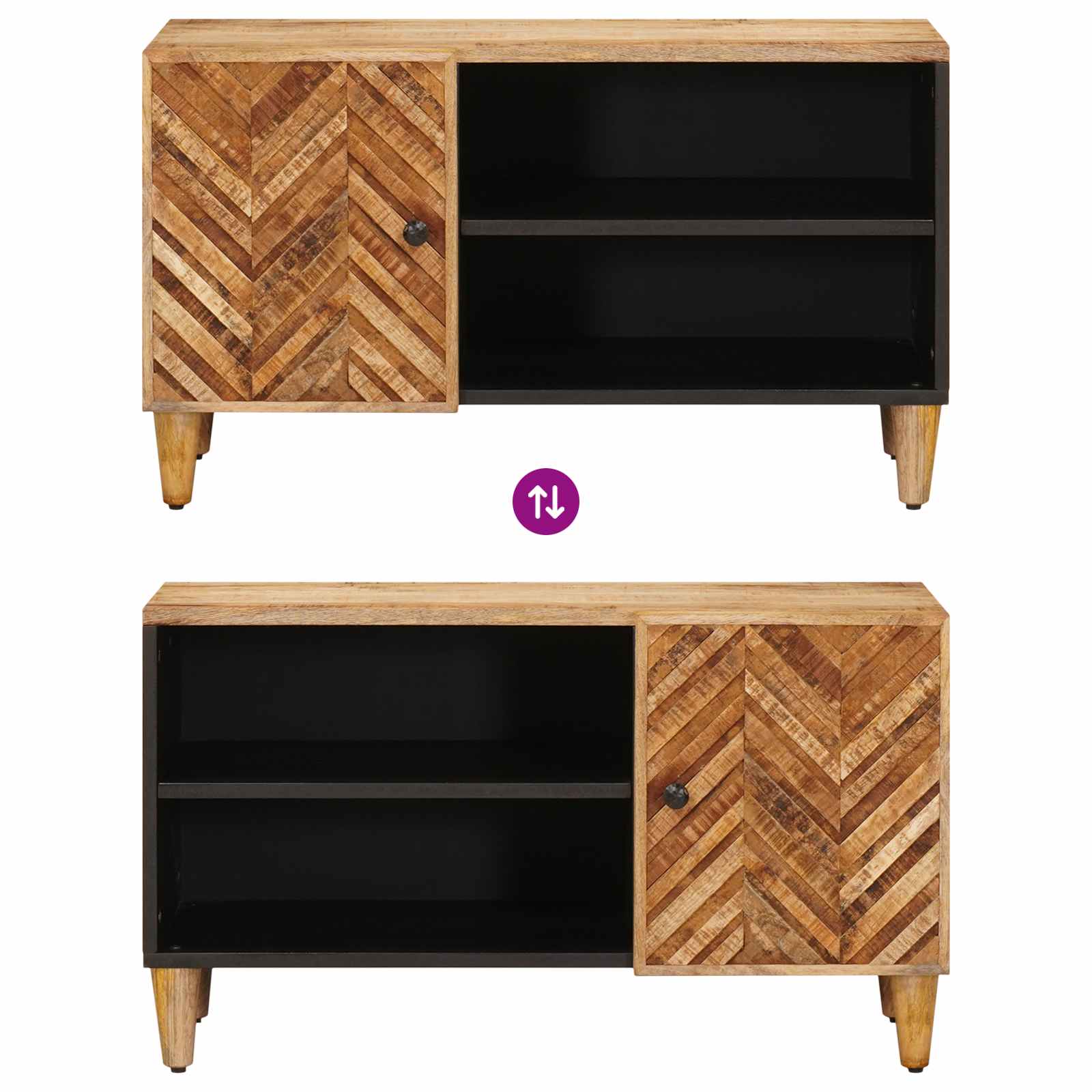 Armoires de rangement avec stockage Marron 80 x 31,5 x 46 cm - XIOS