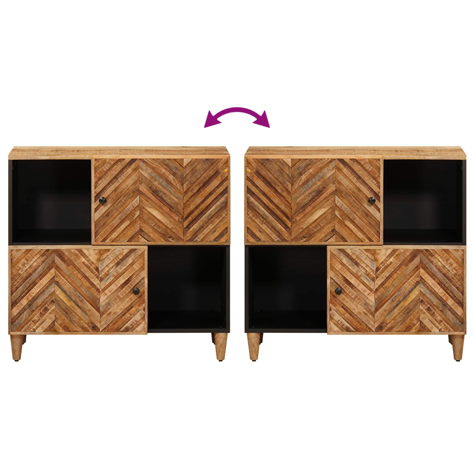 Armoires de rangement Marron 80 x 33,5 x 75 cm