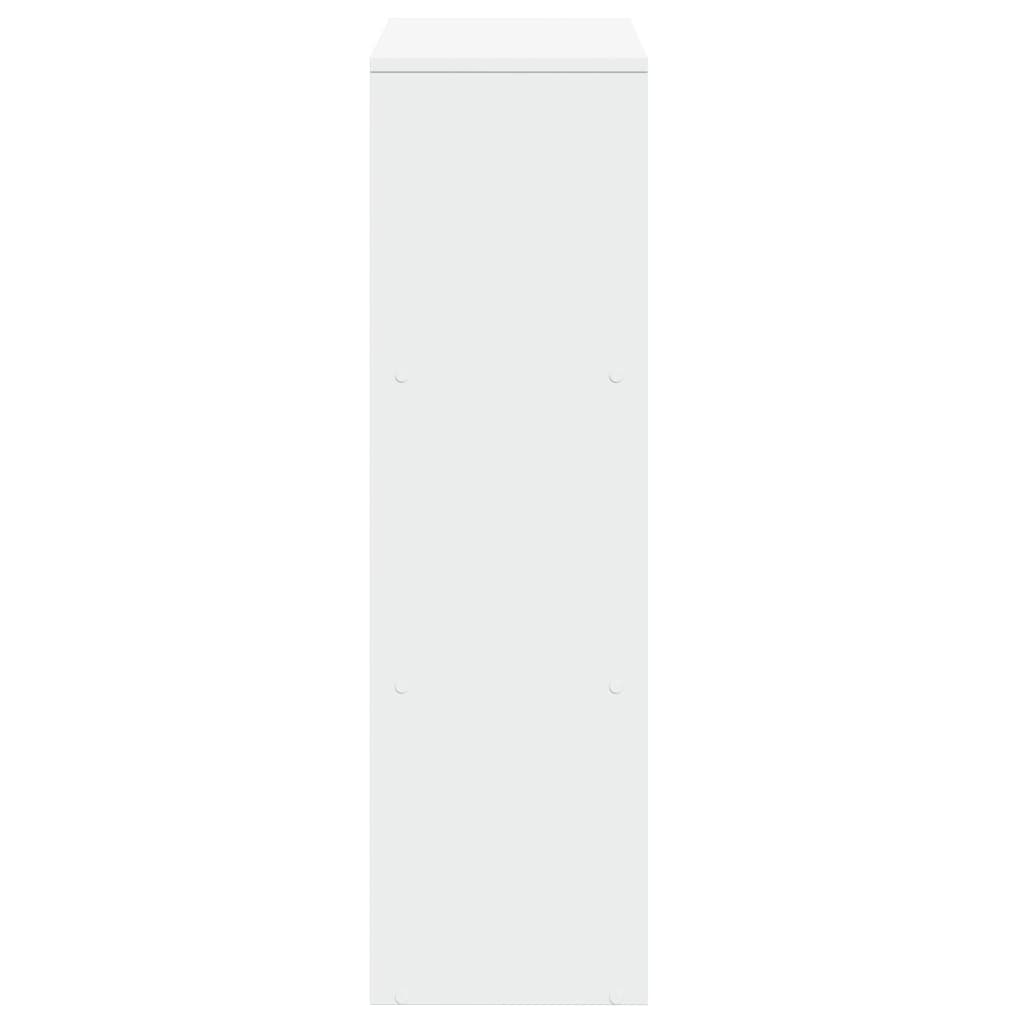 Bibliothèque séparateur de pièce à 3 niveaux Blanc 99 x 29 x 99 cm Bois d'ingénierie - XIOS