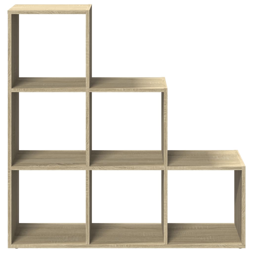 Étagère séparatrice de pièce 3 niveaux chêne sonoma 99x29x99 cm - XIOS