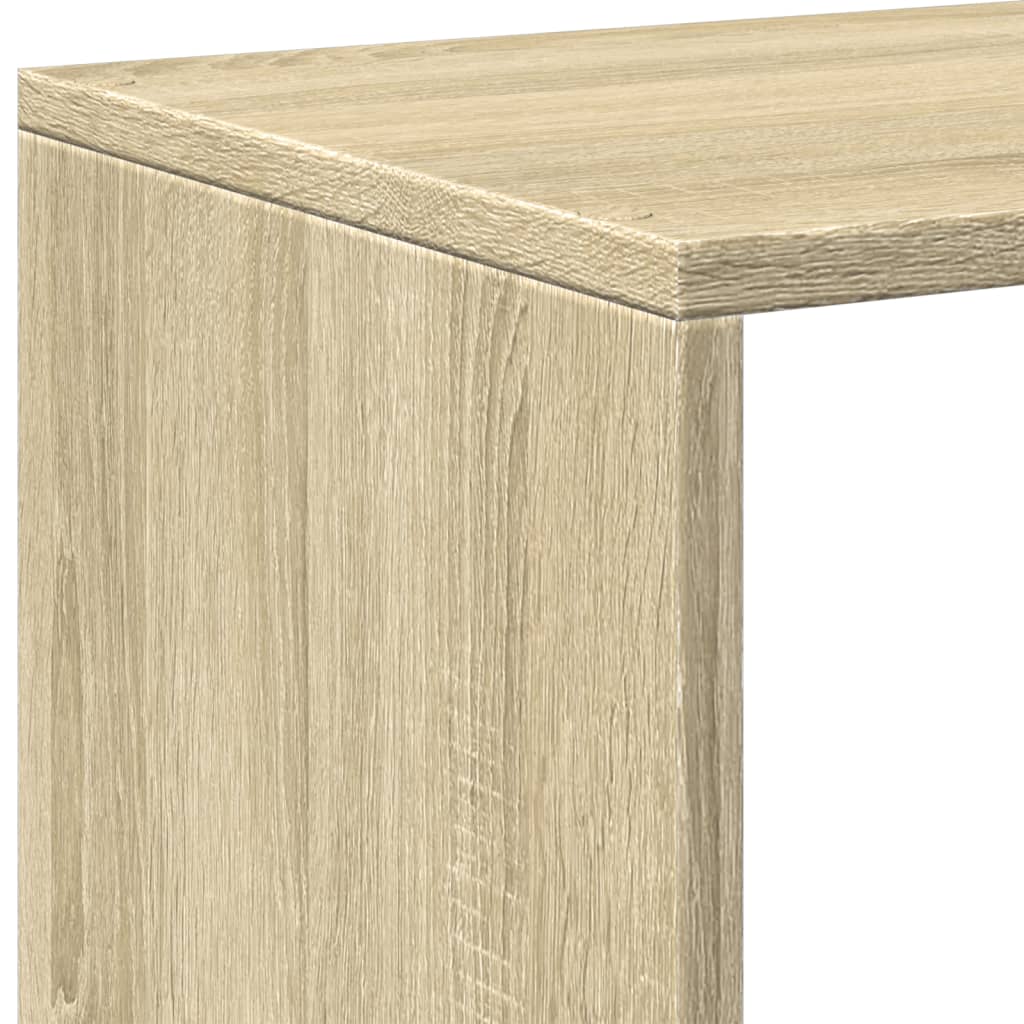 Étagère séparatrice de pièce 3 niveaux chêne sonoma 99x29x99 cm - XIOS