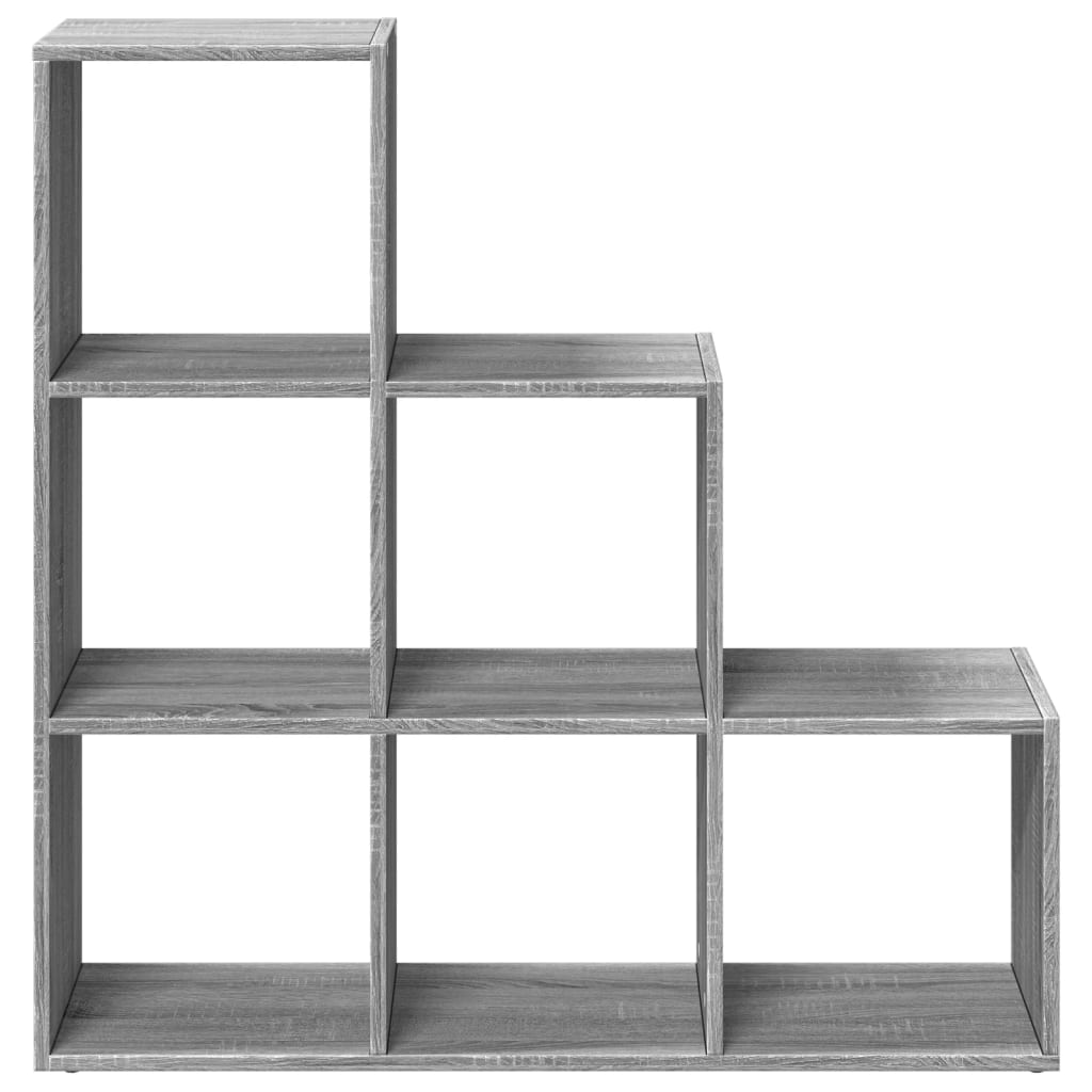 Étagère séparatrice de pièce à 3 niveaux sonoma gris 99x29x99cm - XIOS