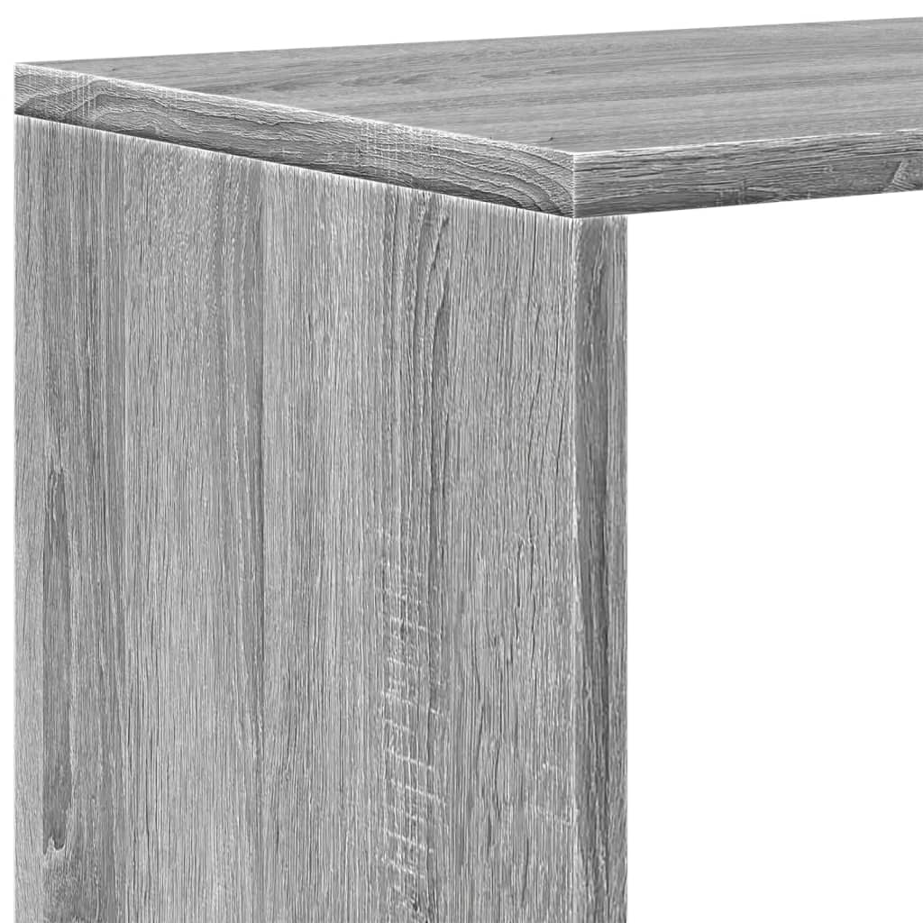 Étagère séparatrice de pièce à 3 niveaux sonoma gris 99x29x99cm - XIOS