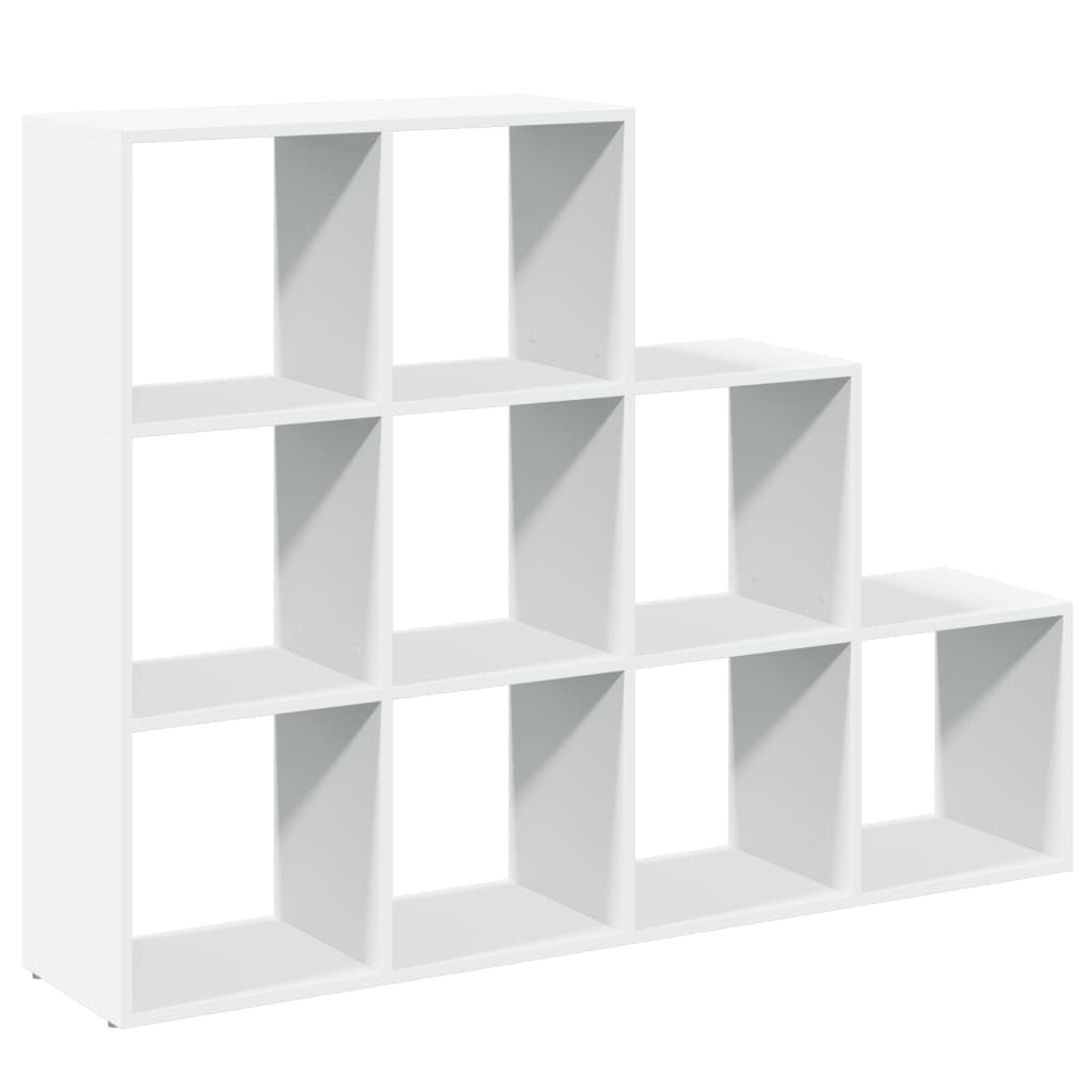 Étagère séparatrice de pièce à 3 niveaux blanc 137,5x29x103,5cm