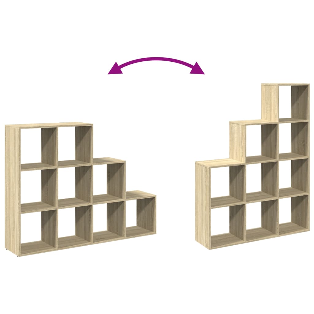 Étagère séparatrice de pièce 3 niveaux chêne sonoma - XIOS