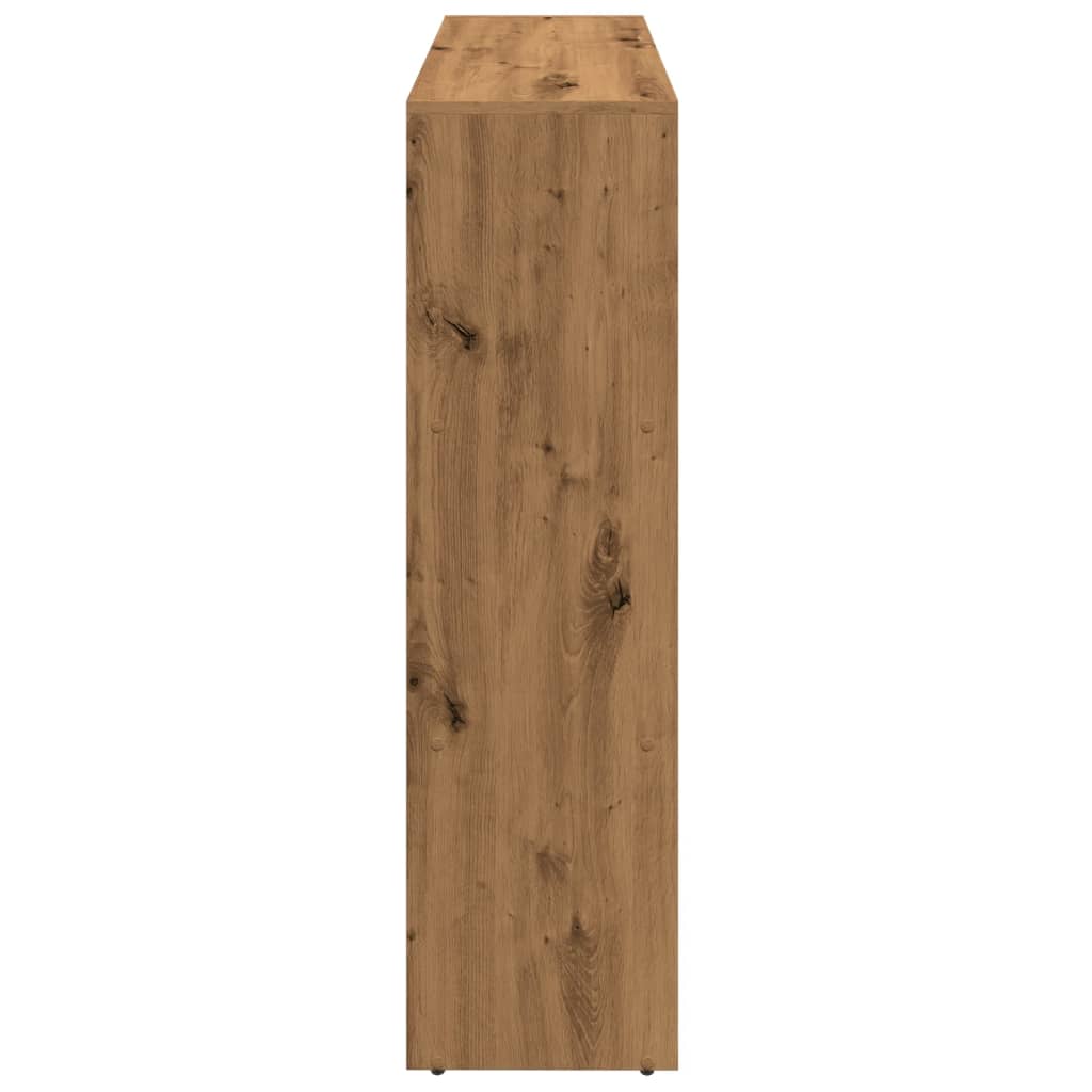 Étagère séparatrice de pièce à 3 niveaux chêne artisanal - XIOS